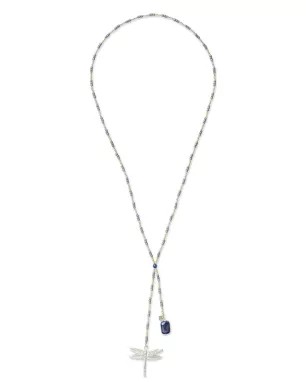 Admirable Lapis Lazuli Zilverkleurige Ketting