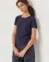 SKFK - Pull à manches courtes en tricot de coton biologique BIDARI