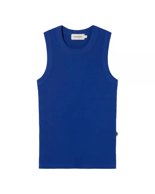 THINKING MU - Débardeur bleu en coton bio INDIGO JULIETTE