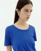 THINKING MU - T-shirt INDIGO HEMP CASSIA