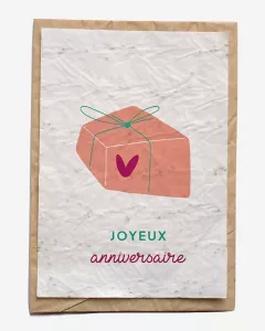 Carte ensemencée - Cadeau Carte ensemencée - Cadeau