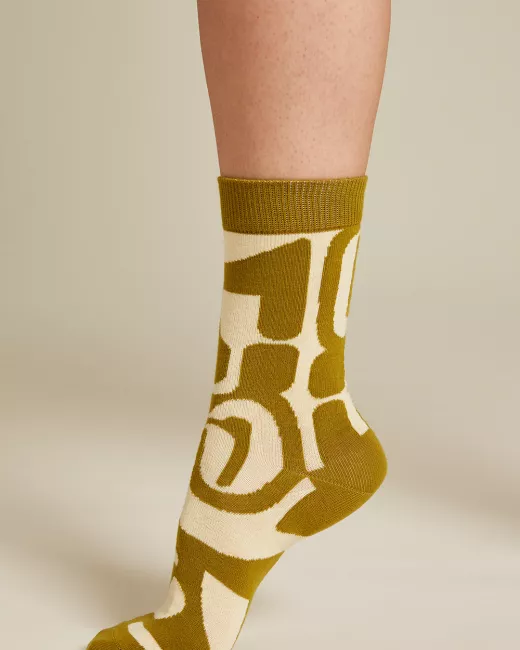 TRANQUILLO - Chaussettes ABSTRACT en coton bio à motif TRANQUILLO - Chaussettes ABSTRACT en coton bio à motif