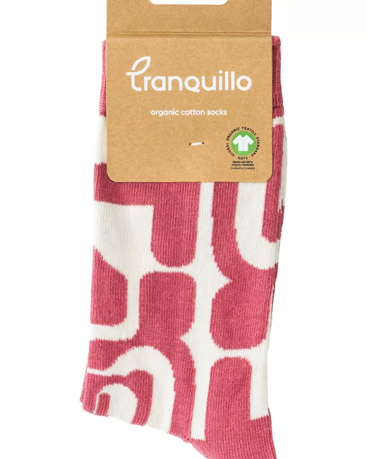 Organic cotton patterned socks ABSTRACT