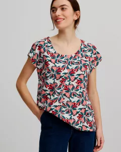 Ruimvallende blouse gemaakt van EcoVero™