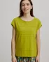 T-shirt met watervalkraag in biologische katoen