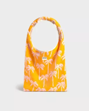 100% recycled half moon crossbody bag