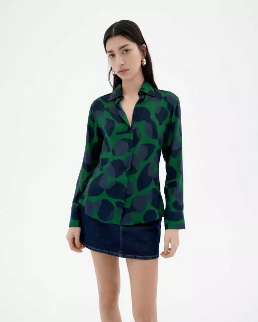 THINKING MU - Blouse LEAF DARK KATHA