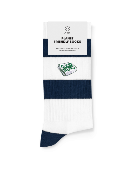 ADAM - Chaussettes NAVY STRIPES GOOD NEWS ADAM - Chaussettes NAVY STRIPES GOOD NEWS