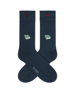 A-DAM - Chaussettes en coton bio Navy Good News A-DAM - Chaussettes en coton bio Navy Good News