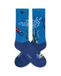 A-DAM - Chaussettes en coton bio Blue Underwater A-DAM - Chaussettes en coton bio Blue Underwater
