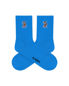 ADAM - Chaussettes Blue Palmtree Patch ADAM - Chaussettes Blue Palmtree Patch