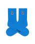 Socks Blue Palmtree Patch