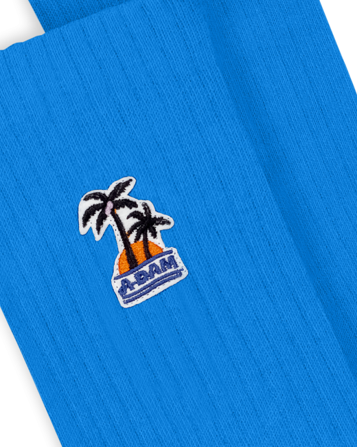 ADAM - Chaussettes Blue Palmtree Patch