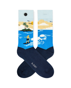 Socks Blue Surf