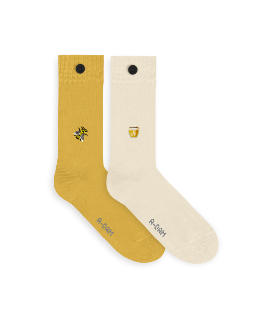 A-DAM - Box 2 paires de Chaussettes Bee'n Honey A-DAM - Box 2 paires de Chaussettes Bee'n Honey