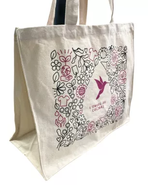 Geïllustreerde Tote Bag – Exclusieve Editie L'Envol du Colibri Geïllustreerde Tote Bag – Exclusieve Editie L'Envol du Colibri