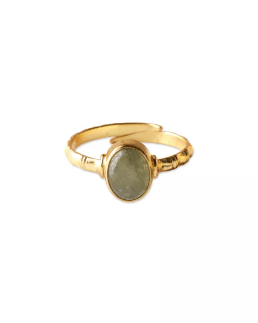 Flowing Aventurijn Goudkleurige Armband