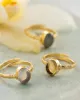Certain Aventurine Ring Gold Plated