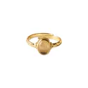 Certain Citrine Ring Gold Plated