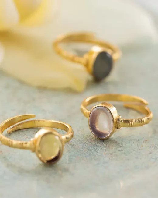 Certain Citrine Ring Gold Plated