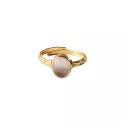 Certain Rozenkwarts Vergulde Ring