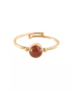Faithful Aventurine Ring Gold Plated