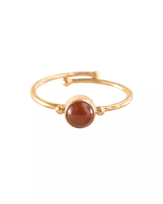 Faithful Aventurine Ring Gold Plated