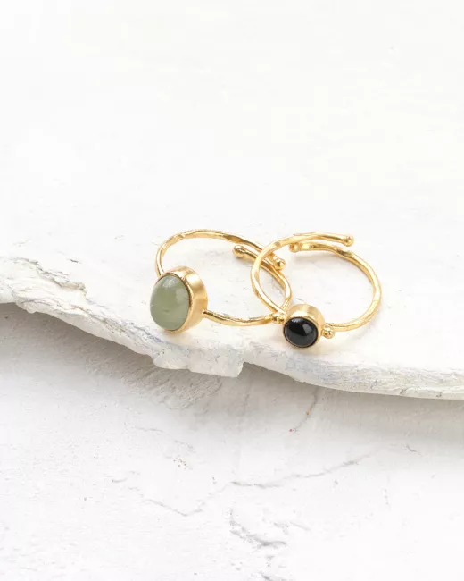 Faithful Labradorite Gold Plated Ring