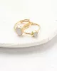 Faithful Rose Quartz Ring Gold Plated