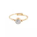 Faithful Moonstone Ring Gold Plated