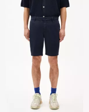 ARMEDANGELS - Bermuda bleu marine coton bio DAALOS ARMEDANGELS - Bermuda bleu marine coton bio DAALOS