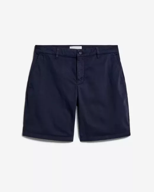 ARMEDANGELS - Bermuda bleu marine coton bio DAALOS ARMEDANGELS - Bermuda bleu marine coton bio DAALOS