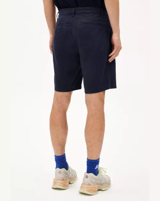 ARMEDANGELS - Bermuda bleu marine coton bio DAALOS ARMEDANGELS - Bermuda bleu marine coton bio DAALOS