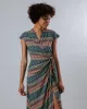 Marisol Red Long straight-cut dress