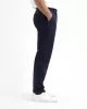 KUYICHI - Pantalon chino Midnight Blue en lin 