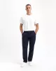 KUYICHI - Pantalon chino Midnight Blue en lin 