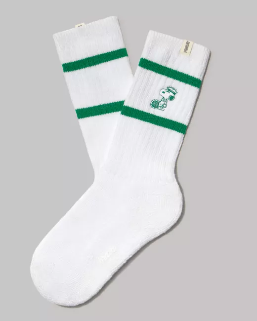 Brava Fabrics - Chaussettes en coton bio Peanuts Tennis Snoopy Brava Fabrics - Chaussettes en coton bio Peanuts Tennis Snoopy