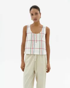 CAMBRIC STRIPES JUSTINE TOP CAMBRIC STRIPES JUSTINE TOP