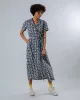 Marisol Red Long straight-cut dress