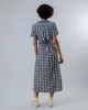 Marisol Red Long straight-cut dress
