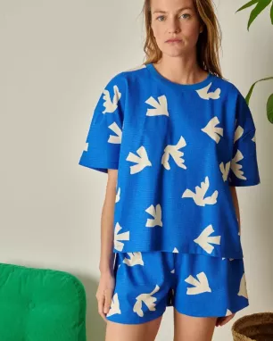 Biologisch katoenen Wafelstructuur pyjama