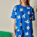 Biologisch katoenen Wafelstructuur pyjama