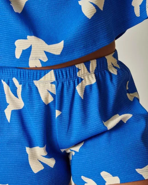 Waffle-textured organic cotton pyjama