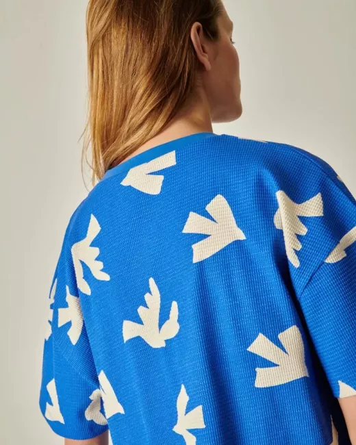 Waffle-textured organic cotton pyjama