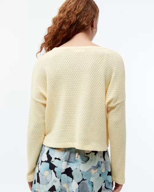 Organic cotton knit top Shirley