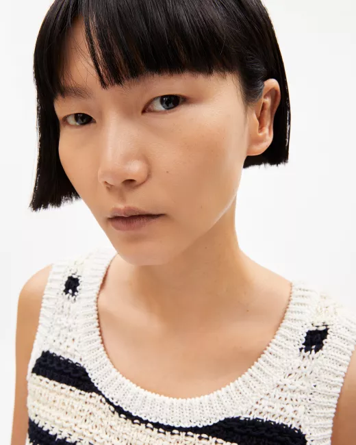 Armedangels - Top en tricot de coton biologique CLAAIRE Stripes Armedangels - Top en tricot de coton biologique CLAAIRE Stripes