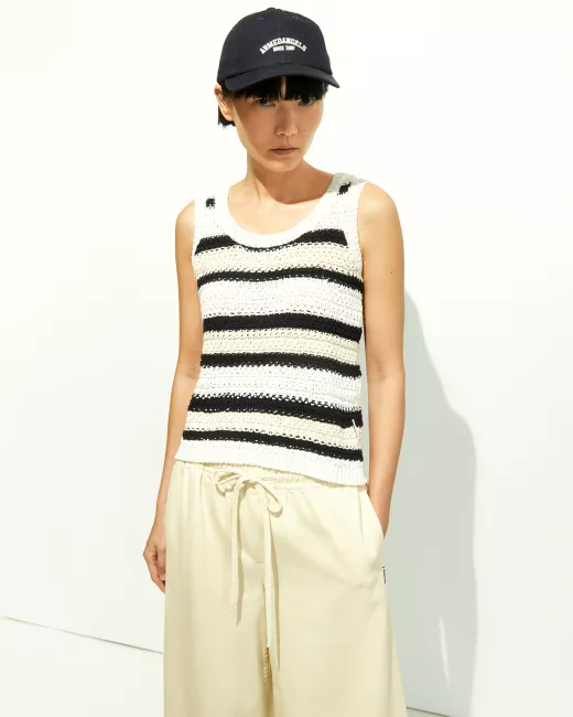 Armedangels - Top en tricot de coton biologique CLAAIRE Stripes Armedangels - Top en tricot de coton biologique CLAAIRE Stripes