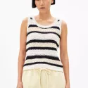 Top en tricot de coton biologique CLAAIRE Stripes