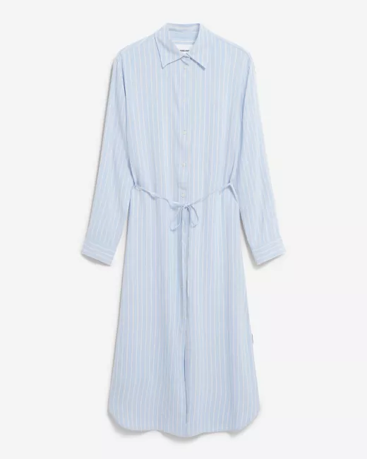 Armedangels - Robe tissée en lin MATHAA LINO STRIPES Armedangels - Robe tissée en lin MATHAA LINO STRIPES