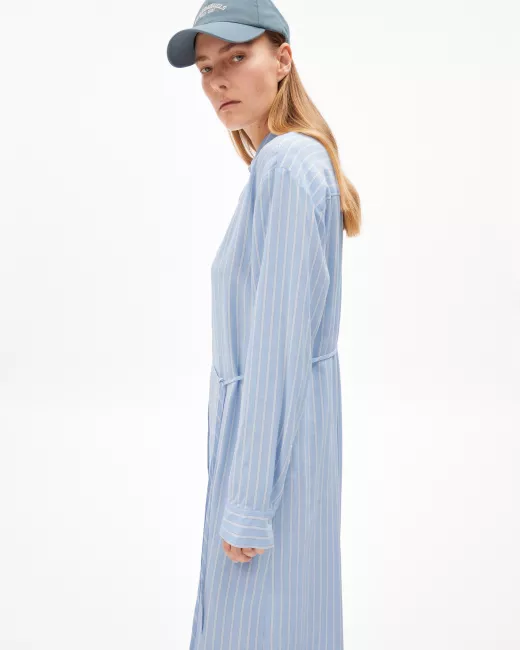 Armedangels - Robe tissée en lin MATHAA LINO STRIPES Armedangels - Robe tissée en lin MATHAA LINO STRIPES